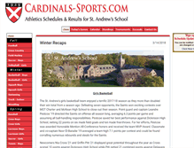 Tablet Screenshot of cardinals-sports.com